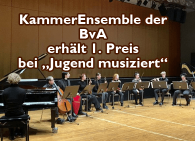 Kammerensemble der Bva erhält 1. Preis